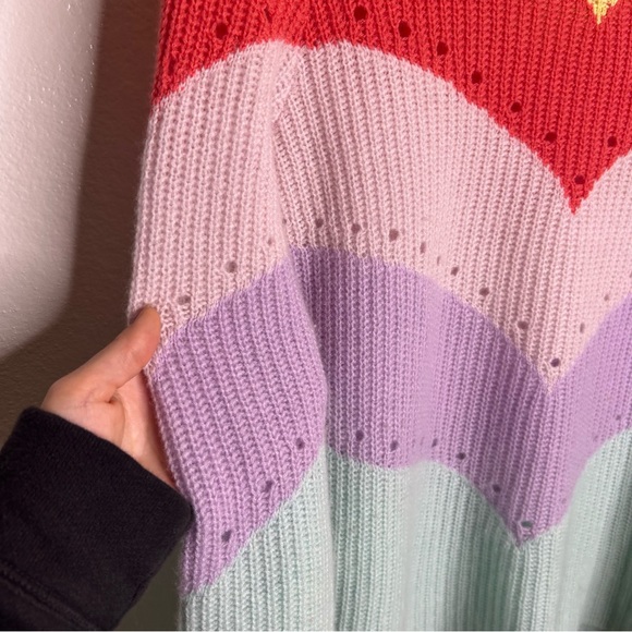 Autumn Cashmere Pastel Multicolor 100% Cashmere Sweater Size Small - Picture 7 of 15